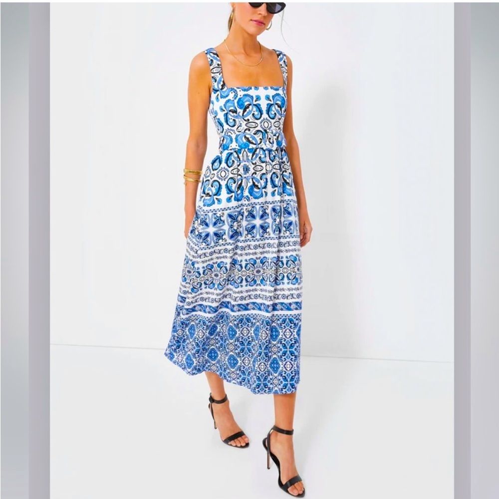 Tuckernuck Majolica Tile Margaret Dress, Majolica Tile, NWT XL